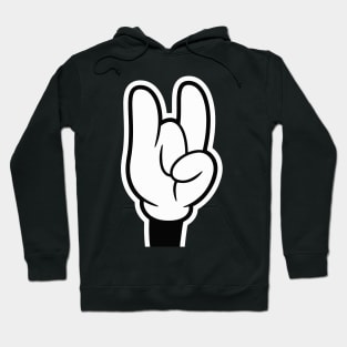 Hell Yeah Cartoon Rock Hands Hoodie